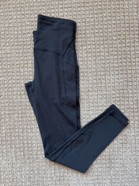 lululemon athletica heathered black Power Thru High-Rise Tight 28”